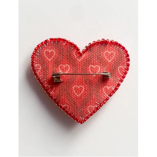 Набір для вишивання бісером прикраси на натуральному художньому холсті "Серденько", AD-245 4