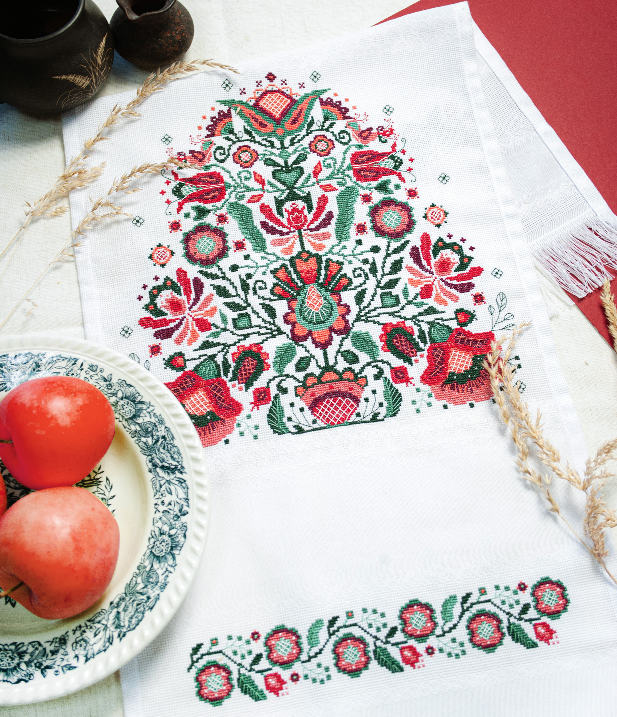 Набір для вишивання хрестиком "Рушник "Традиційний", AHE-003N
