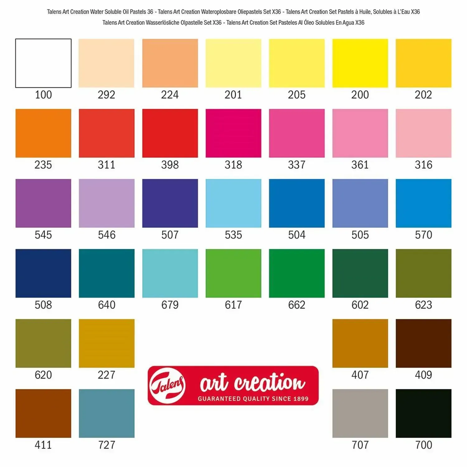 Набір олійної водорозчинної пастелі 36 кол., Talens Art Creation, Royal Talens 2