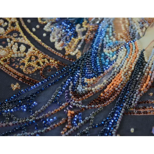 Набор для вышивки бисером на натуральном художественном холсте "Страж небес", AB-939 4