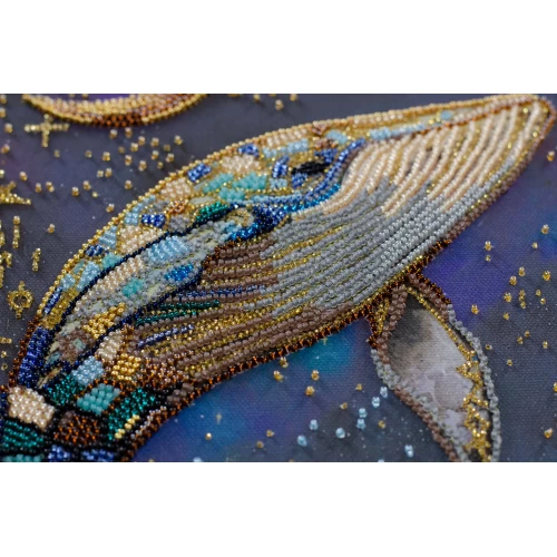 Набор для вышивки бисером на натуральном художественном холсте "Властелин глубин", AB-942 3