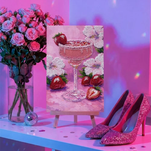 Набор для вышивки бисером на натуральном художественном холсте "Эйфория фруктовая", AB-972 2