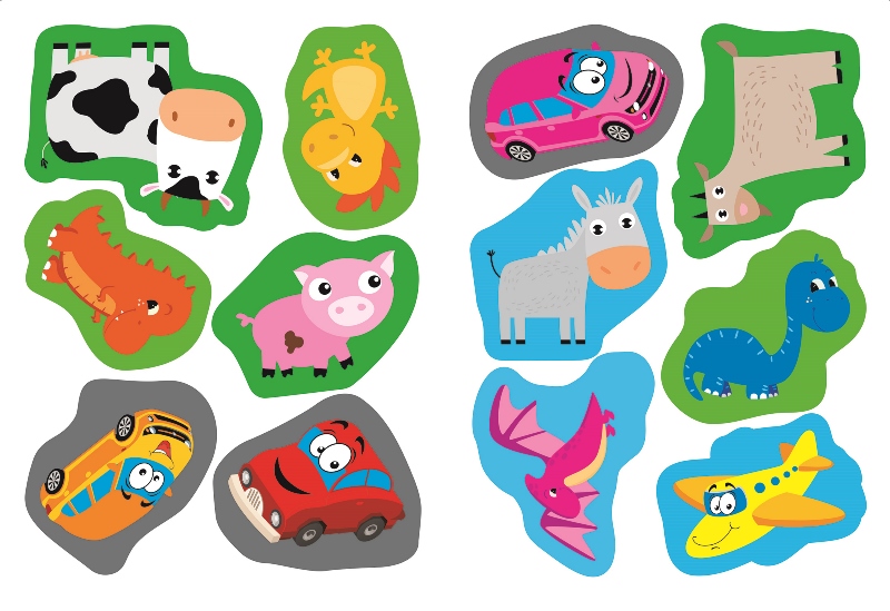 Книга "Я наклеюю наліпки. Грайливі динозаврики" (у), 06439, (0014) 1