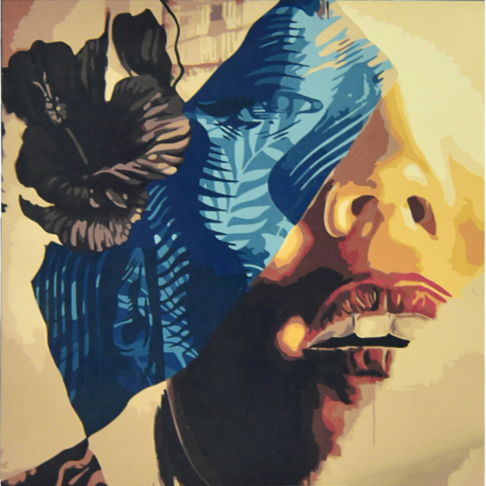 Набор для росписи по номерам 50*50 см "Девушка с цветком", AA002 ТМ "Strateg"