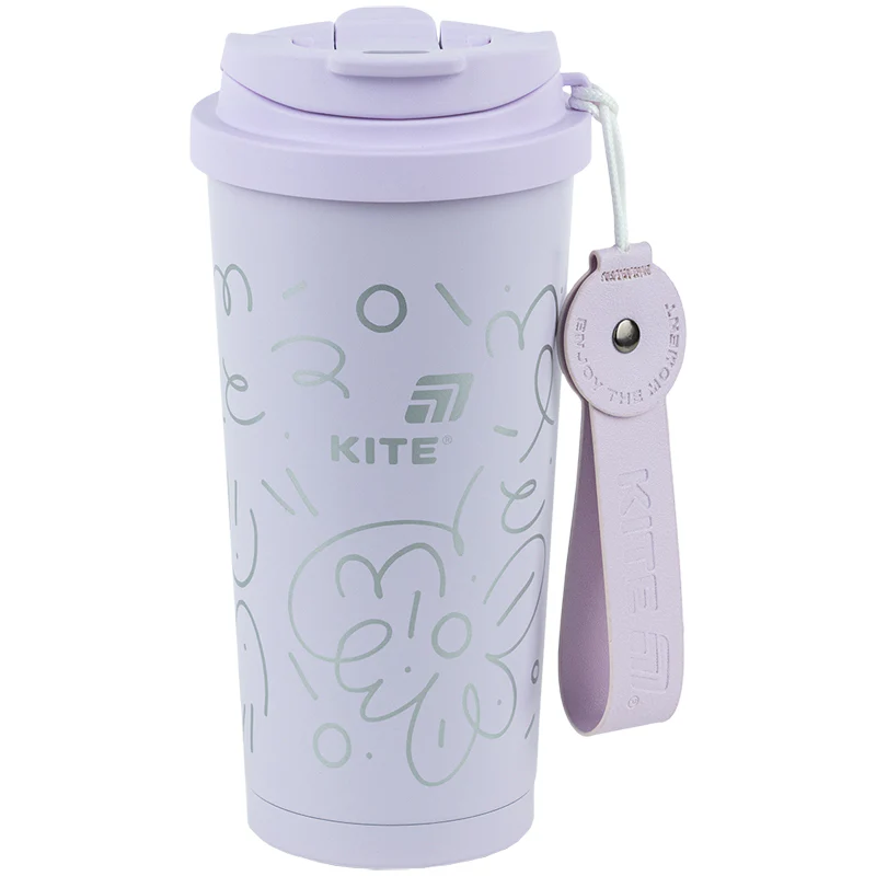 Термокружка 550 мл, фиолетовая, K25-1226-2