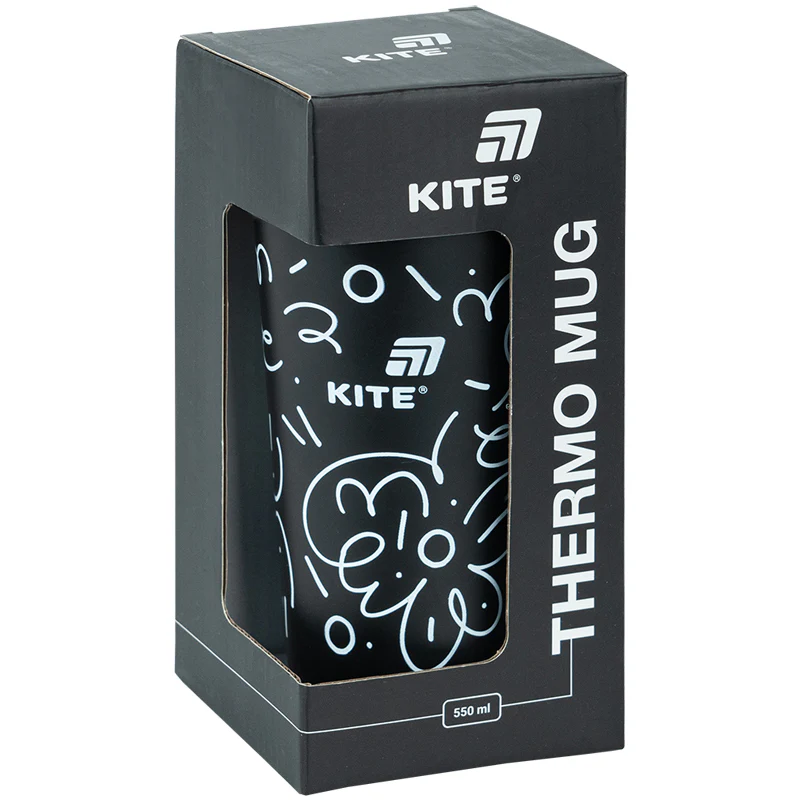Термокружка 550 мл, черная, K25-1226-1 4