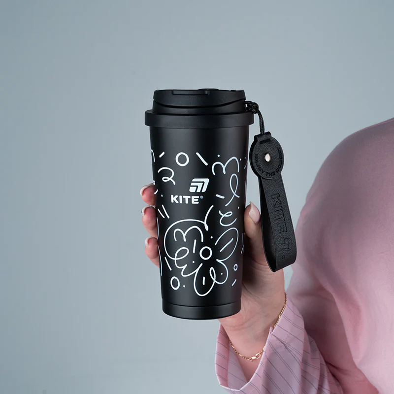 Термокружка 550 мл, черная, K25-1226-1 5