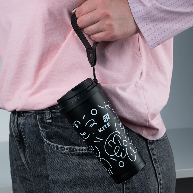 Термокружка 550 мл, черная, K25-1226-1 6