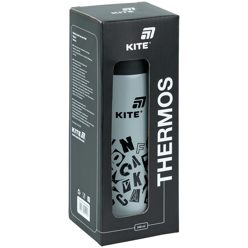 Термос, 500 мл, серый, K25-1222-2 4