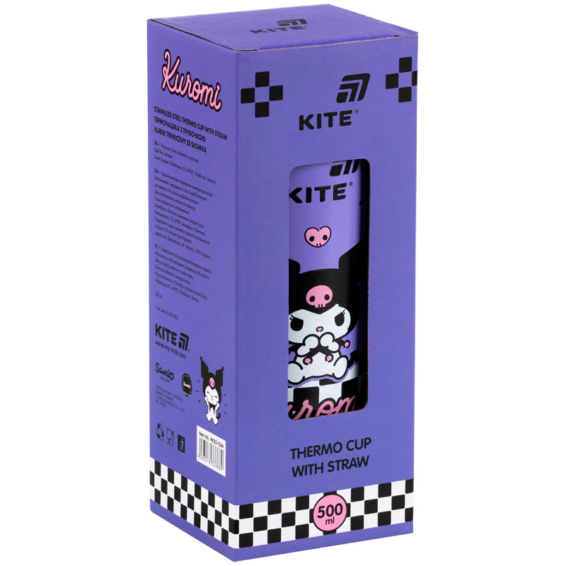 Термочашка с трубочкой, 500 мл HK, HK25-1264 1