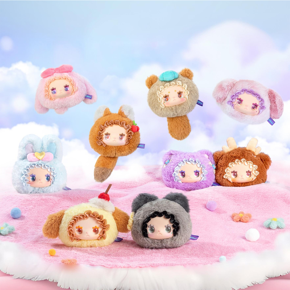 Коллекционная мягкая игрушка на подвесе POP TOP Lucky Emma серии "Lovely Emma" - ПУХНАСТИКИ (в дисп., в асс.), MJ-000086 1