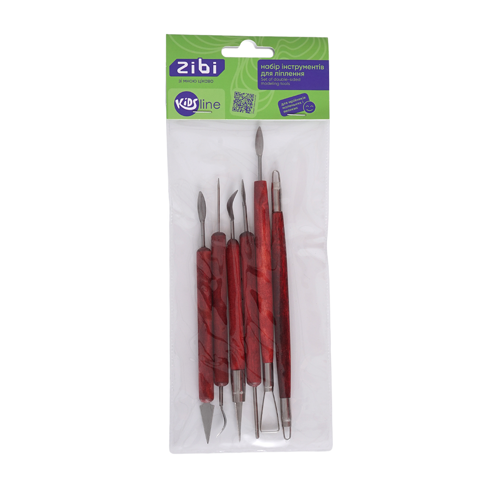 Набор инструментов для лепки, 6 шт, двусторонние, KIDS Line, ZB.6983