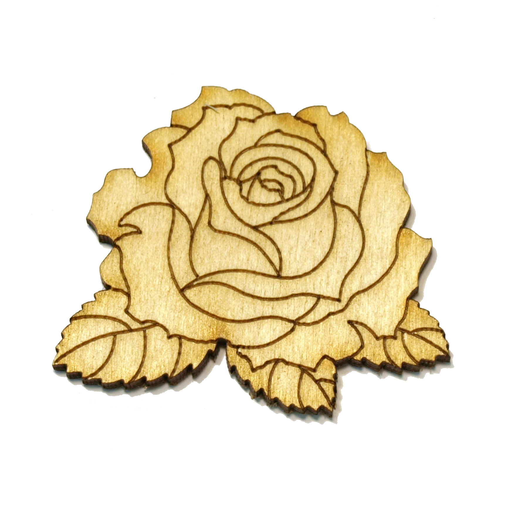 Заготовка деревянная Цветы, в ассортименте 109