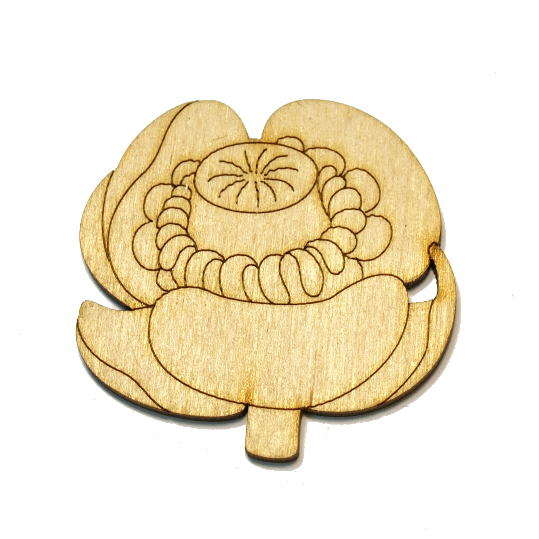 Заготовка деревянная Цветы, в ассортименте 109 1