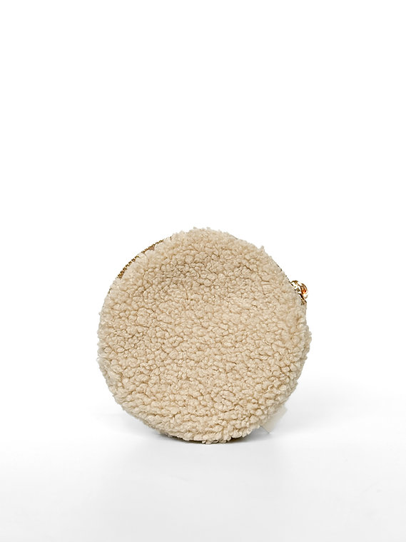 Косметичка teddy бежевого кольору КРУГ, WW005-5