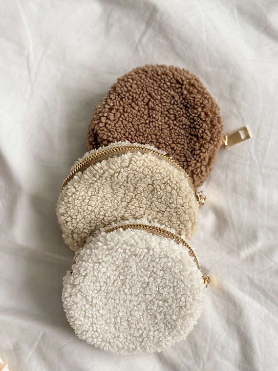 Косметичка teddy бежевого кольору КРУГ, WW005-5 2