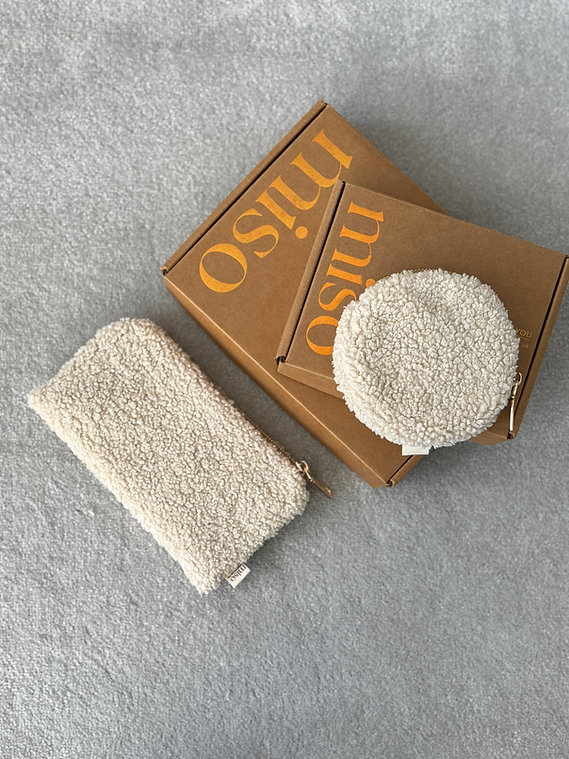 Косметичка teddy бежевого кольору КРУГ, WW005-5 4