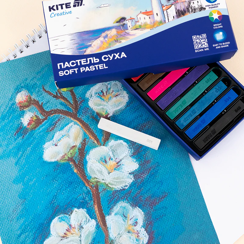 Пастель сухая, 12 цветов Creative, К-201-12 3
