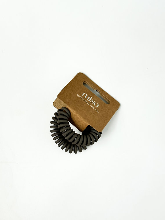 Резинка пружинка коричнева 5 см матова, PR11 2