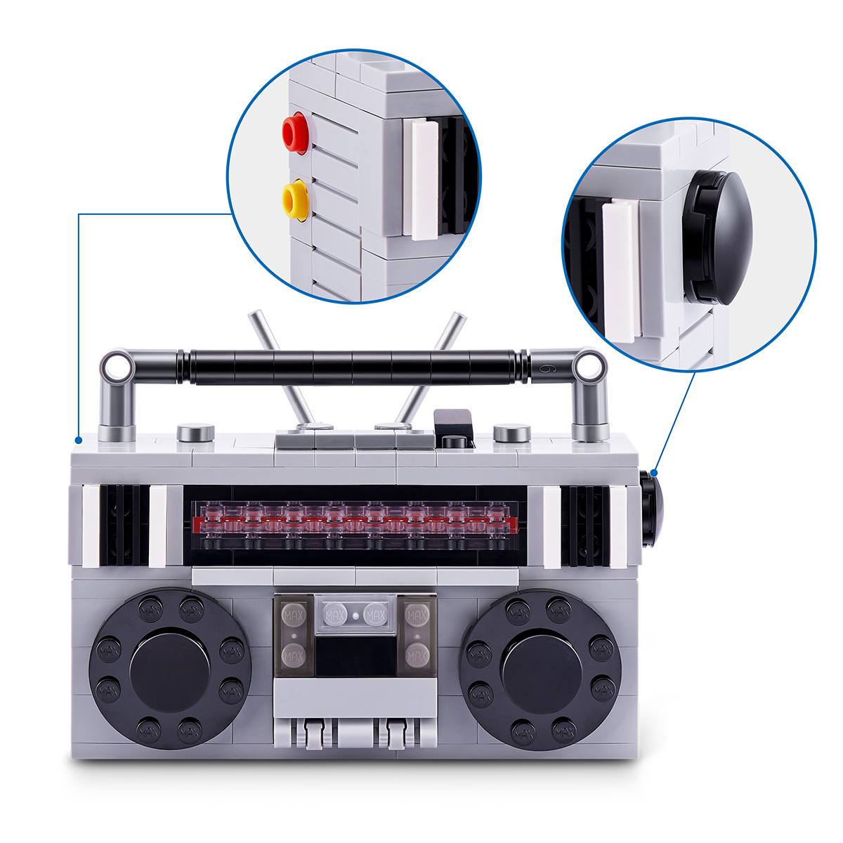 Конструктор в капсуле MAX серии "Retro" S1 – Кассетный Магнитофон, 83185DGQ8 1