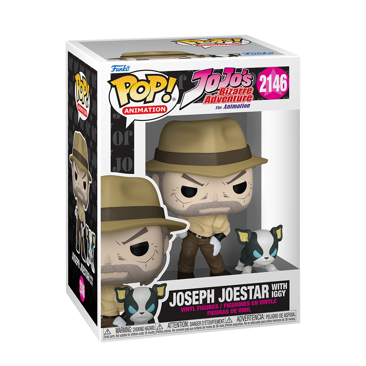 Набор фигурок FUNKO POP! серии "JoJo’s Bizarre Adventure" - Джозеф И Игги, 88461 1