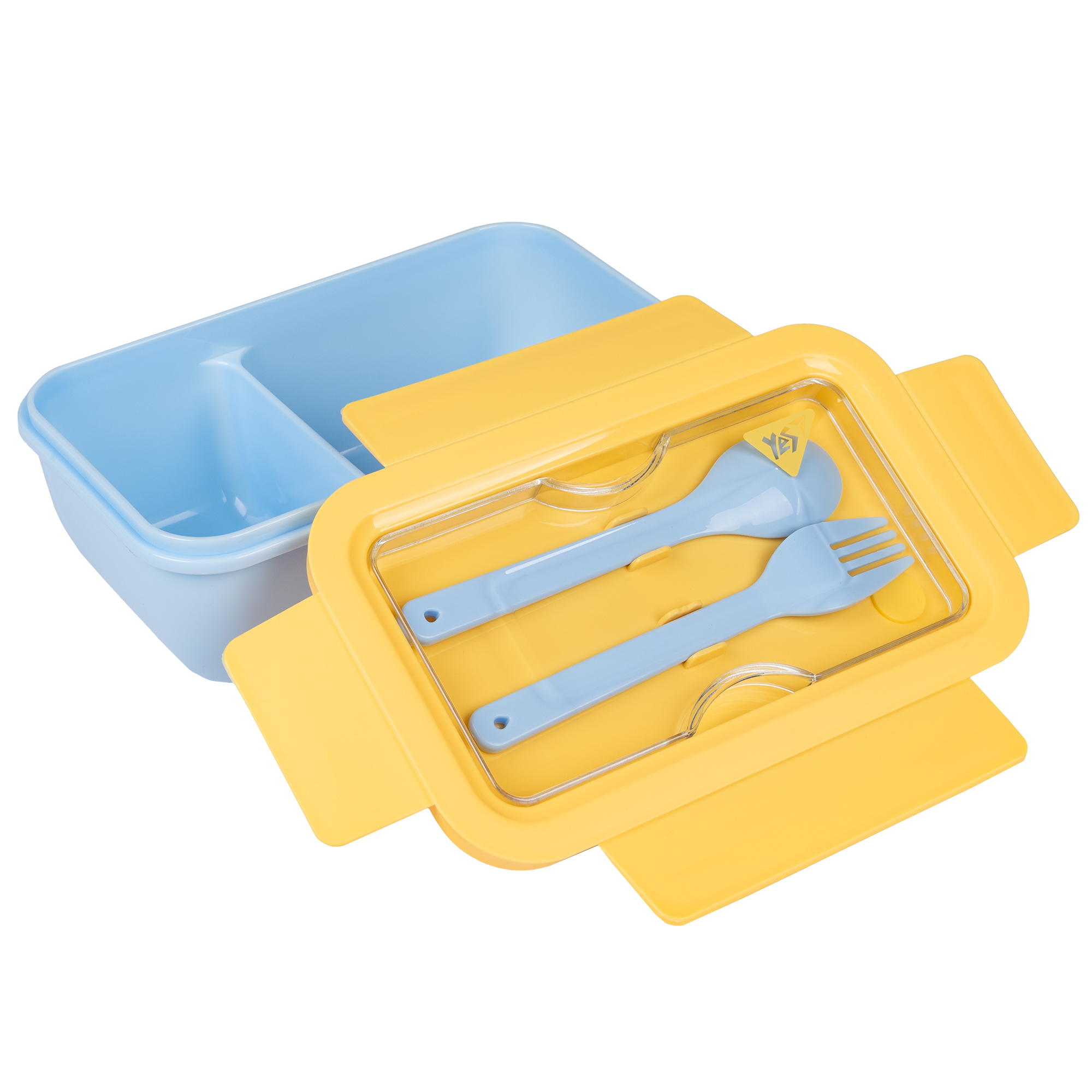 Outlet Контейнер "Fusion" 850 мл, с принадлежностями, желто-голубой, 708168 Yes 1