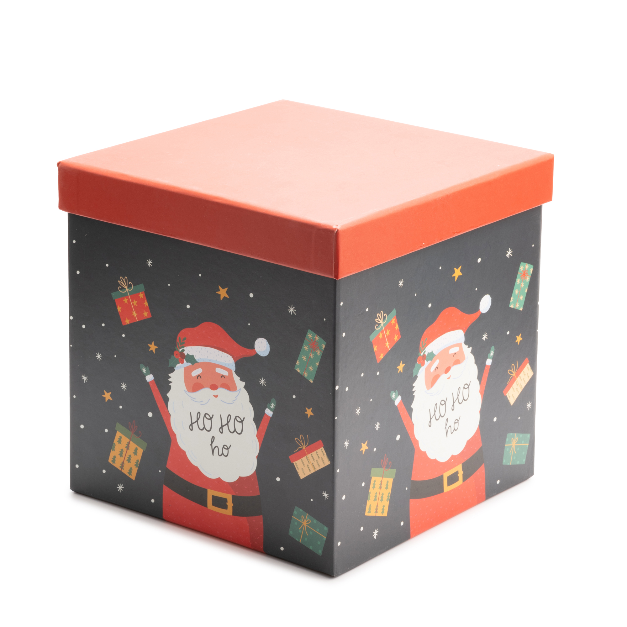 Outlet20 Подарункова коробка квадратна "Санта" 20.5*20.5, 4110211807/1020565