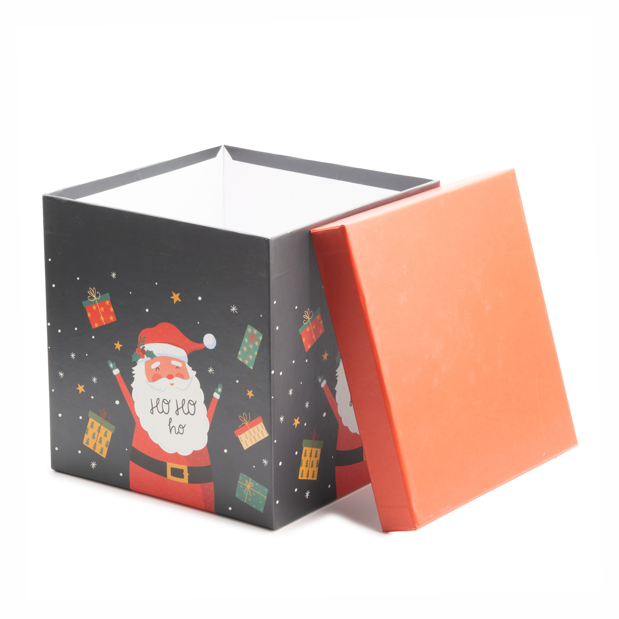 Outlet20 Подарункова коробка квадратна "Санта" 24.5*24.5,  4110211809/1020563 1