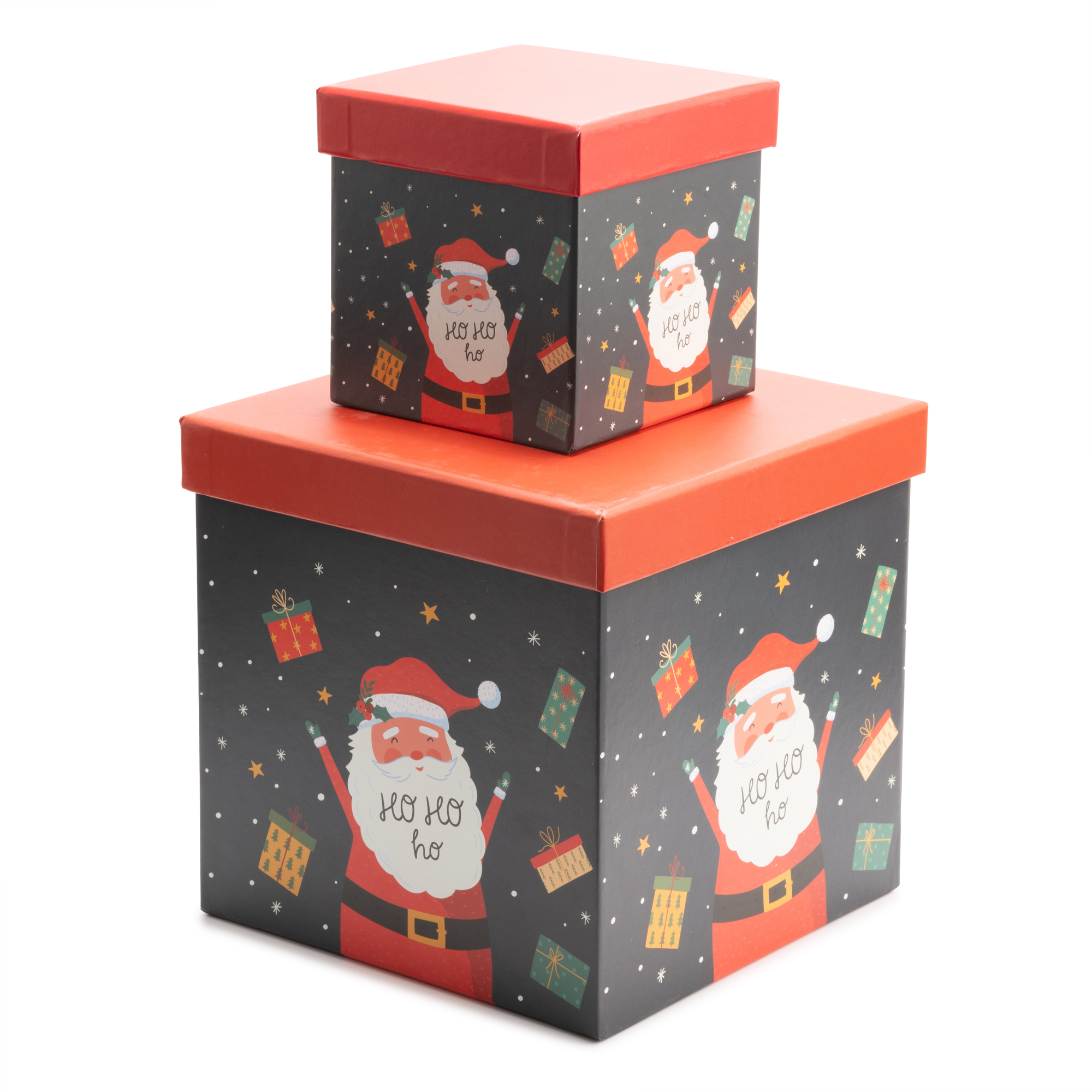 Outlet20 Подарункова коробка квадратна "Санта" 26.5*26.5,  4110211810/1020562 2