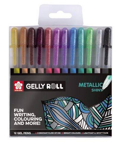 Outlet75 Outlet Набор гелевых ручек Metallic, 12 цв, Sakura/862571/1012541