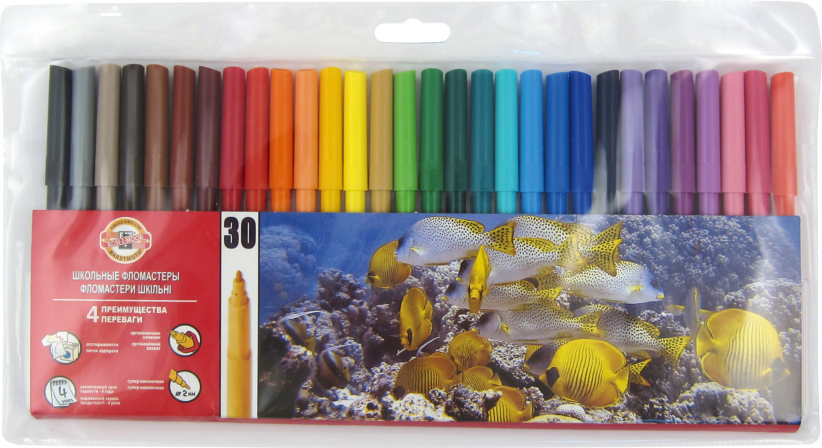 Outlet75 Outlet Фломастеры 30 цв. 7710ТЕ30 (8285), Koh-i-Noor/862559/1012547
