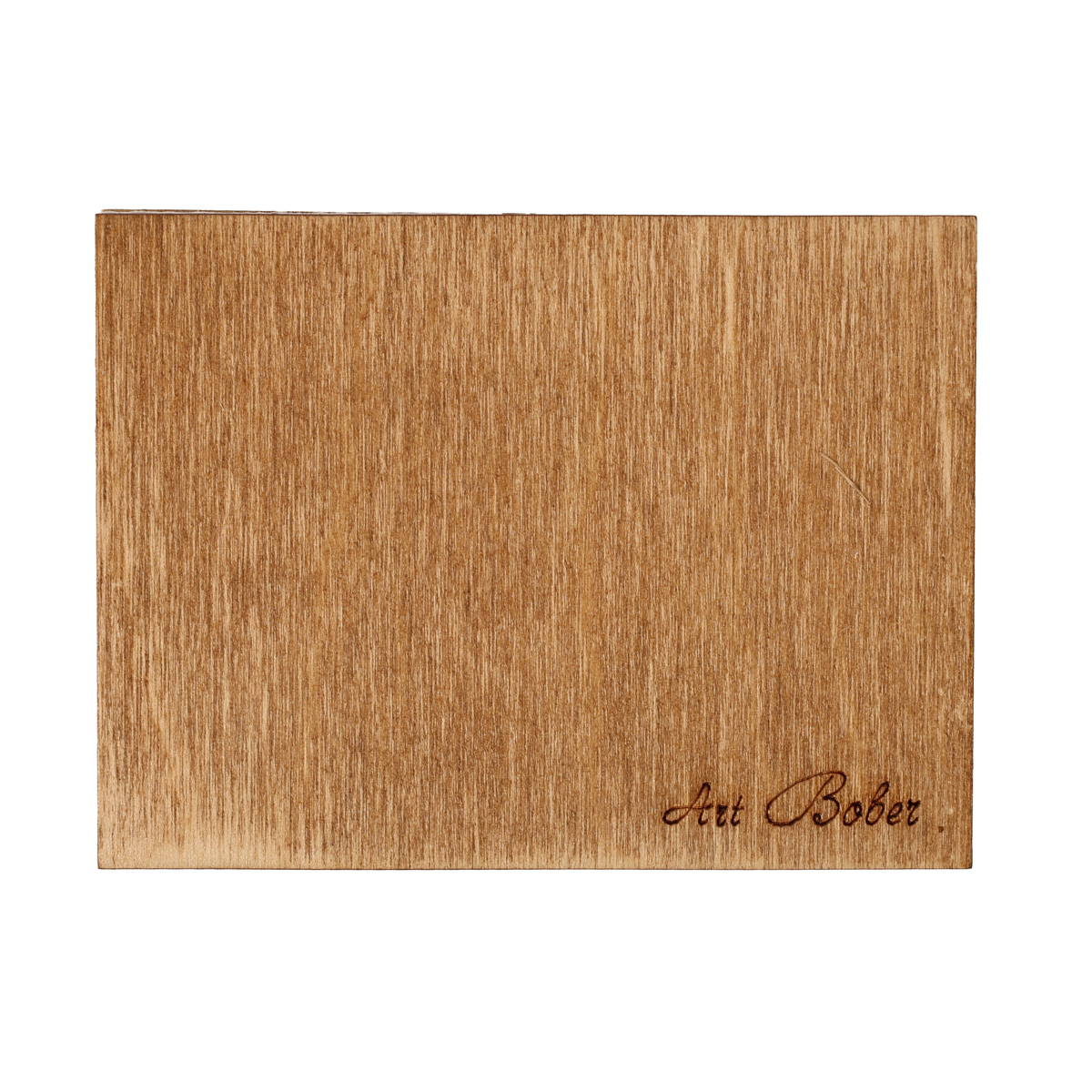 Листівка-міні з фанери ручної роботи "З Днем Весілля" 10*7,5 см, 000383 ArtBober 1