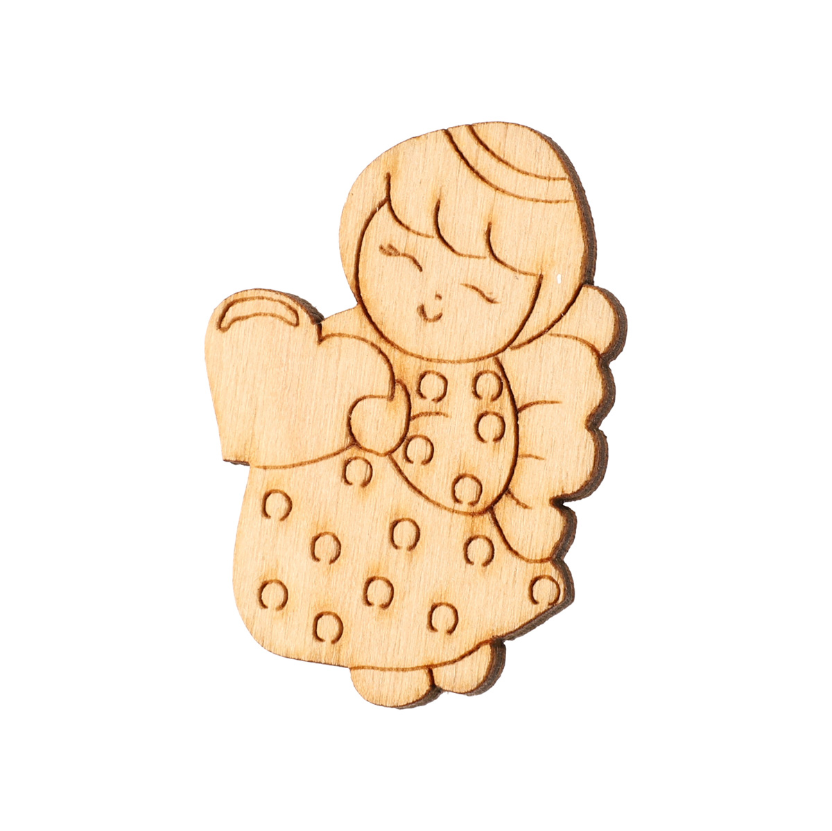 Прищепка декоративная "Ангел с сердцем", 000988 ArtBober