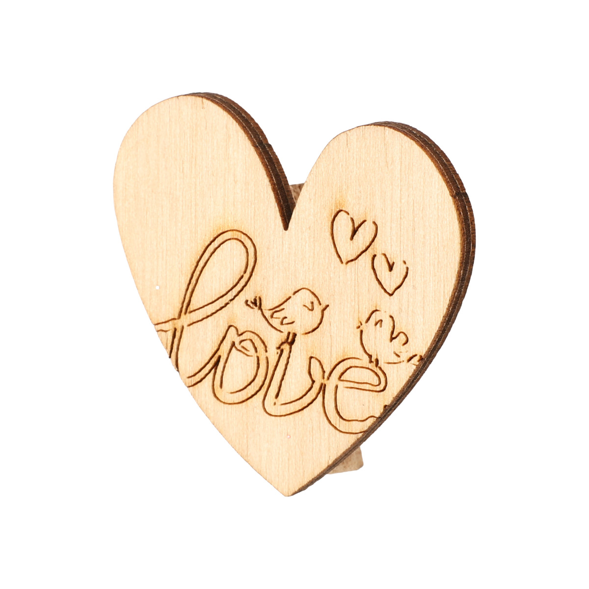 Прищепка декоративная "Сердце Love", 000753 ArtBober