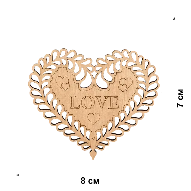 Заготовка деревянная для декорирования, FLC-449