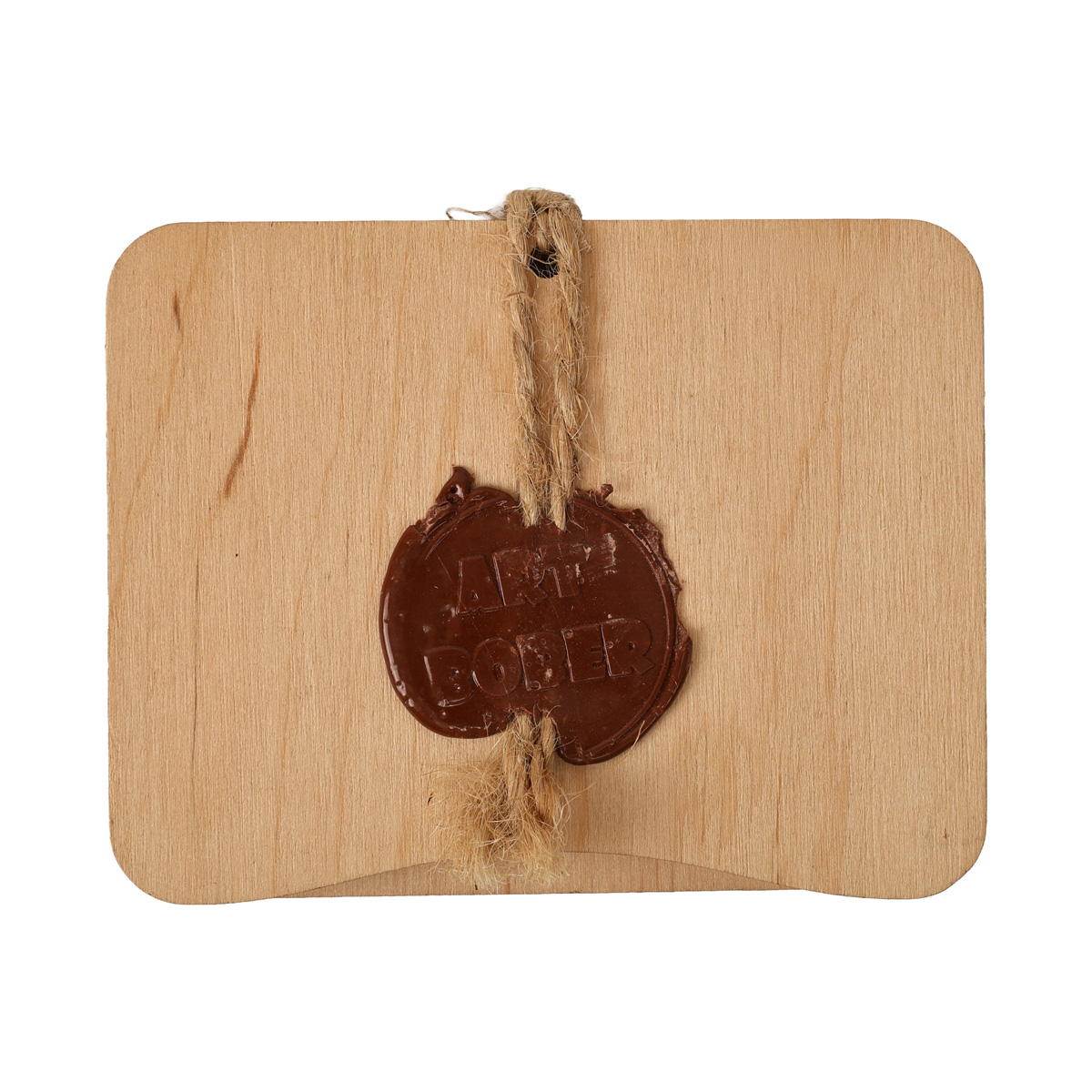 Открытка Эко из фанеры ручной работы "Девочка с птичками", 001022 ArtBober 2