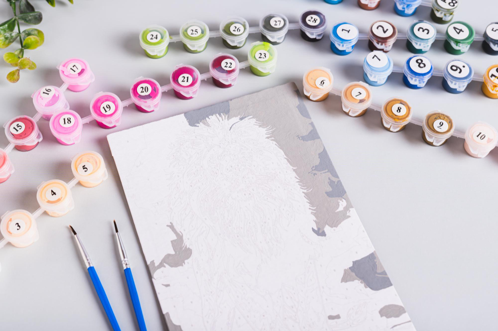 набор картины по номерам комплектация холст кисти краски