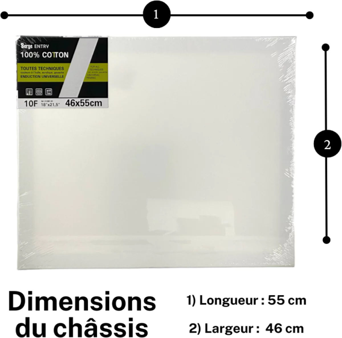 Полотно на підрамнику "Berge" Entry 55*46 см, бавовна, C11CM7.10F 1