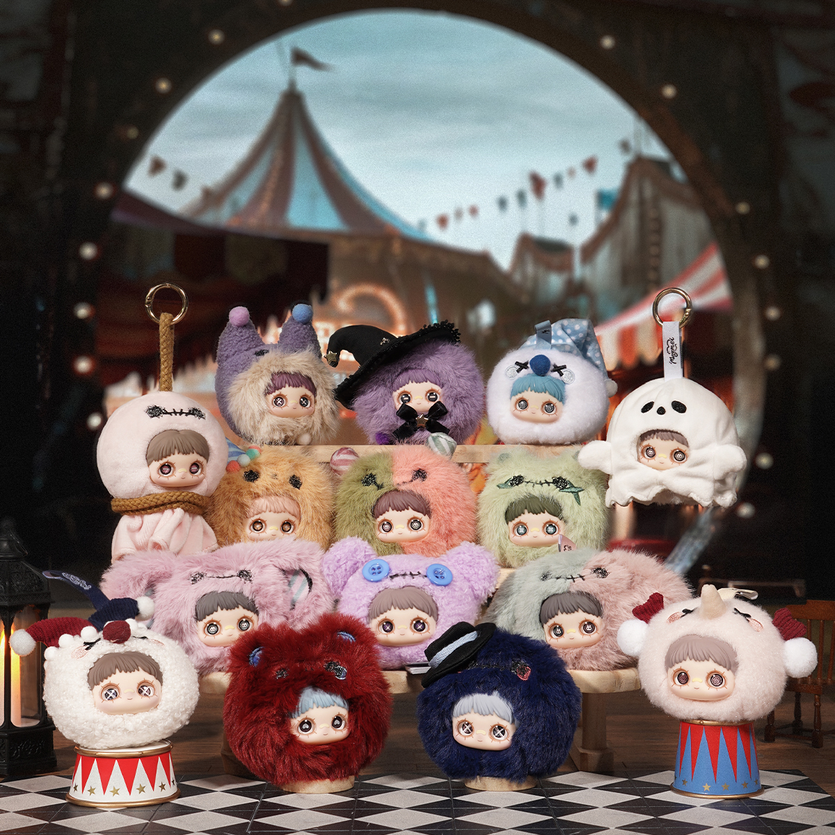 Коллекционная мягкая игрушка с кольцом Pop Top Hi Toy серии "Maymei" - Безумный Цирк (в дисп., в асс.), HC029 1