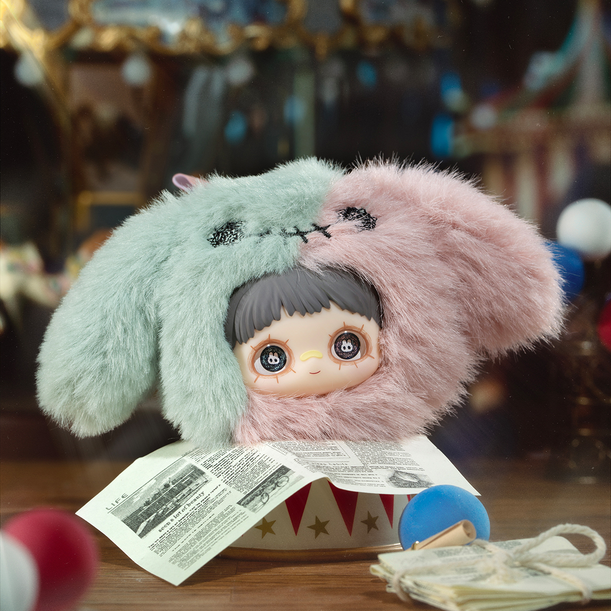 Коллекционная мягкая игрушка с кольцом Pop Top Hi Toy серии "Maymei" - Безумный Цирк (в дисп., в асс.), HC029 4