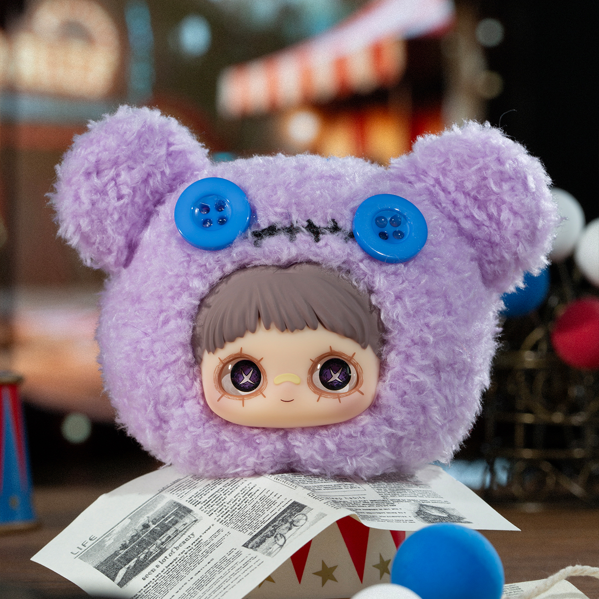 Коллекционная мягкая игрушка с кольцом Pop Top Hi Toy серии "Maymei" - Безумный Цирк (в дисп., в асс.), HC029 10