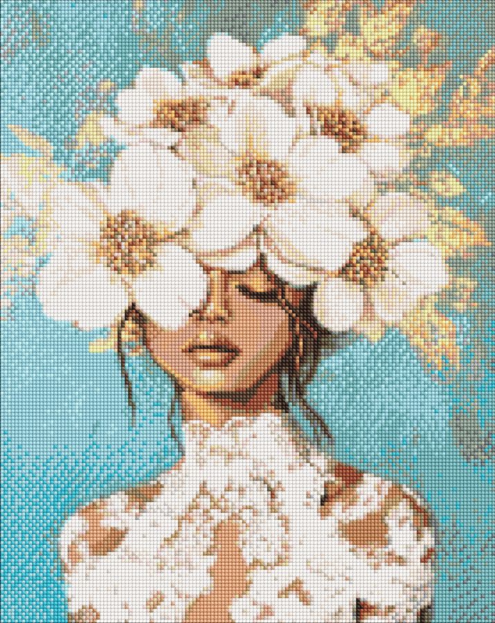 Набір з алмазною мозаїкою "Квітучі мрії" 40*50 см, AMO20243 ТМ "Ідейка"