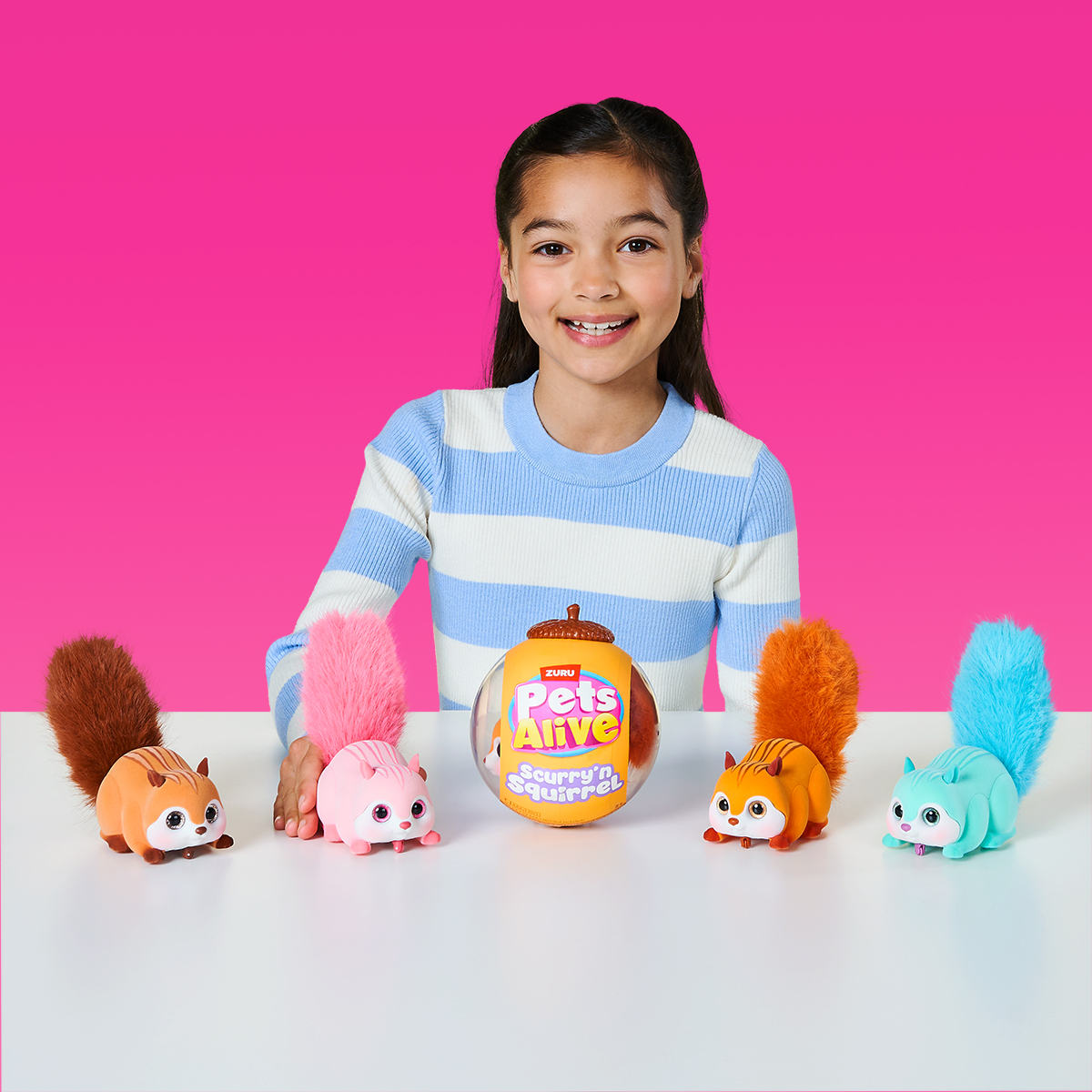Інтерактивна іграшка PETS ALIVE S1 – Білочка (рожевий ), 9565B 5