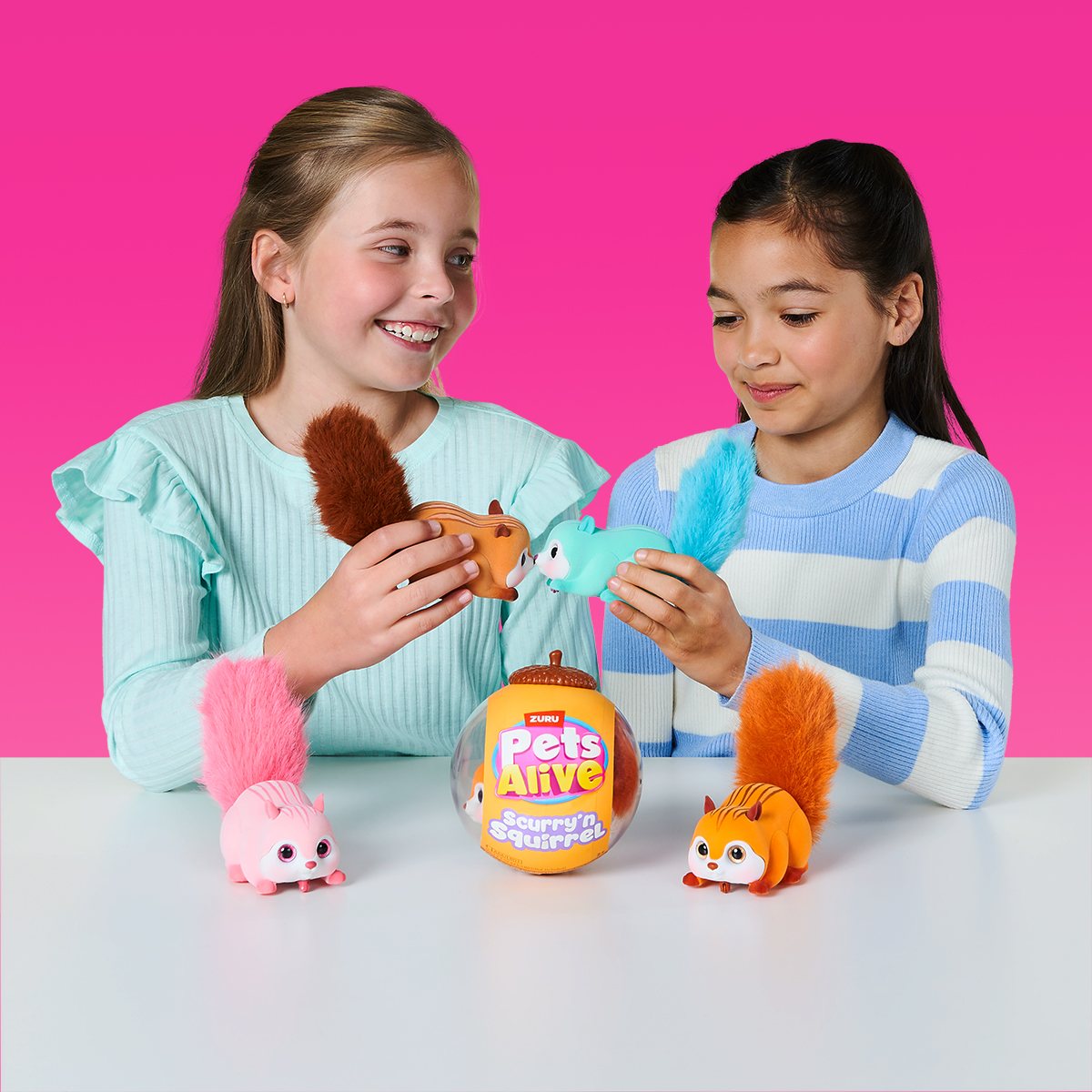 Інтерактивна іграшка PETS ALIVE S1 – Білочка (рожевий ), 9565B 6