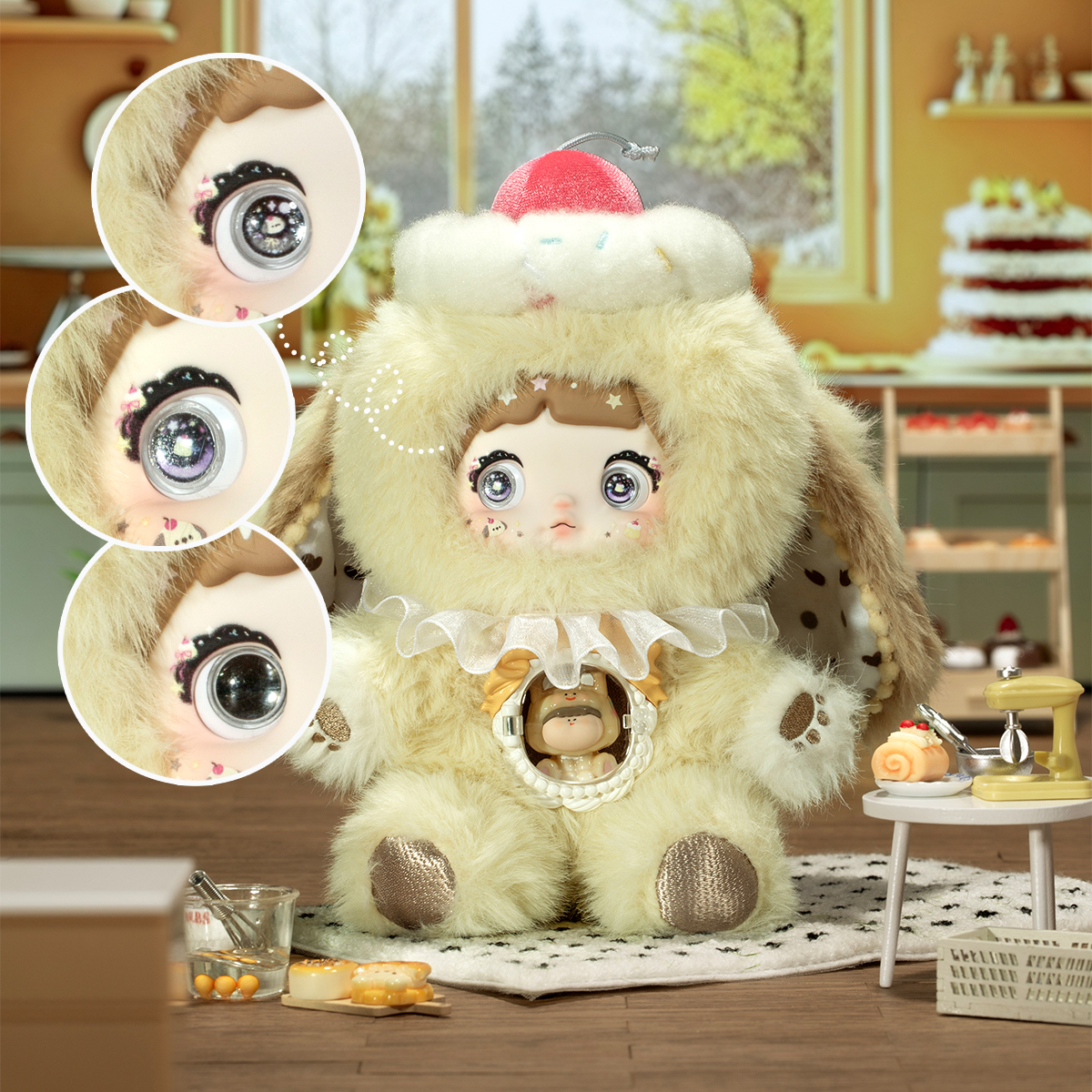 Коллекционная мягкая игрушка с кольцом Pop Top Hi Toy Серии "Nommi" - Солодусики (в дисп., в асс.), HC020 1