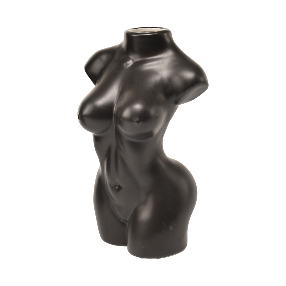 Ваза "Cachepot", черная, h 21 см