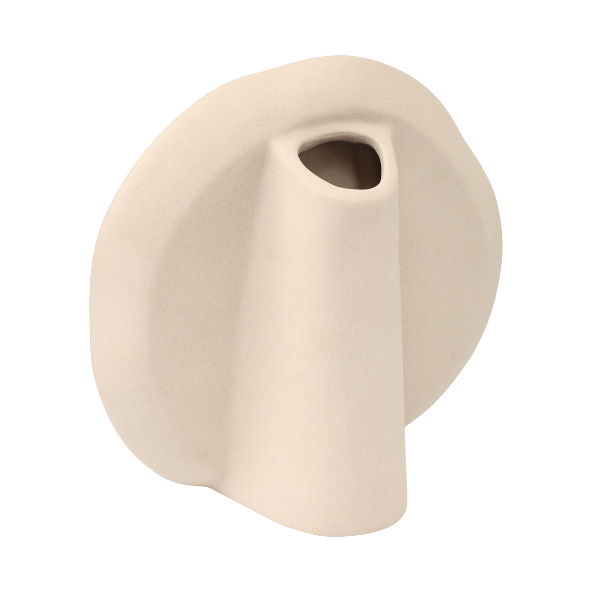 Ваза "Face" бежевая h 18,5 см 1