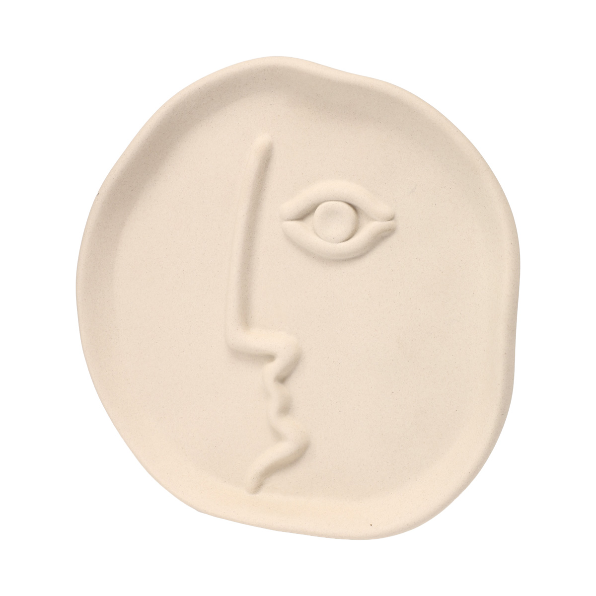 Ваза "Face" бежевая h 18,5 см