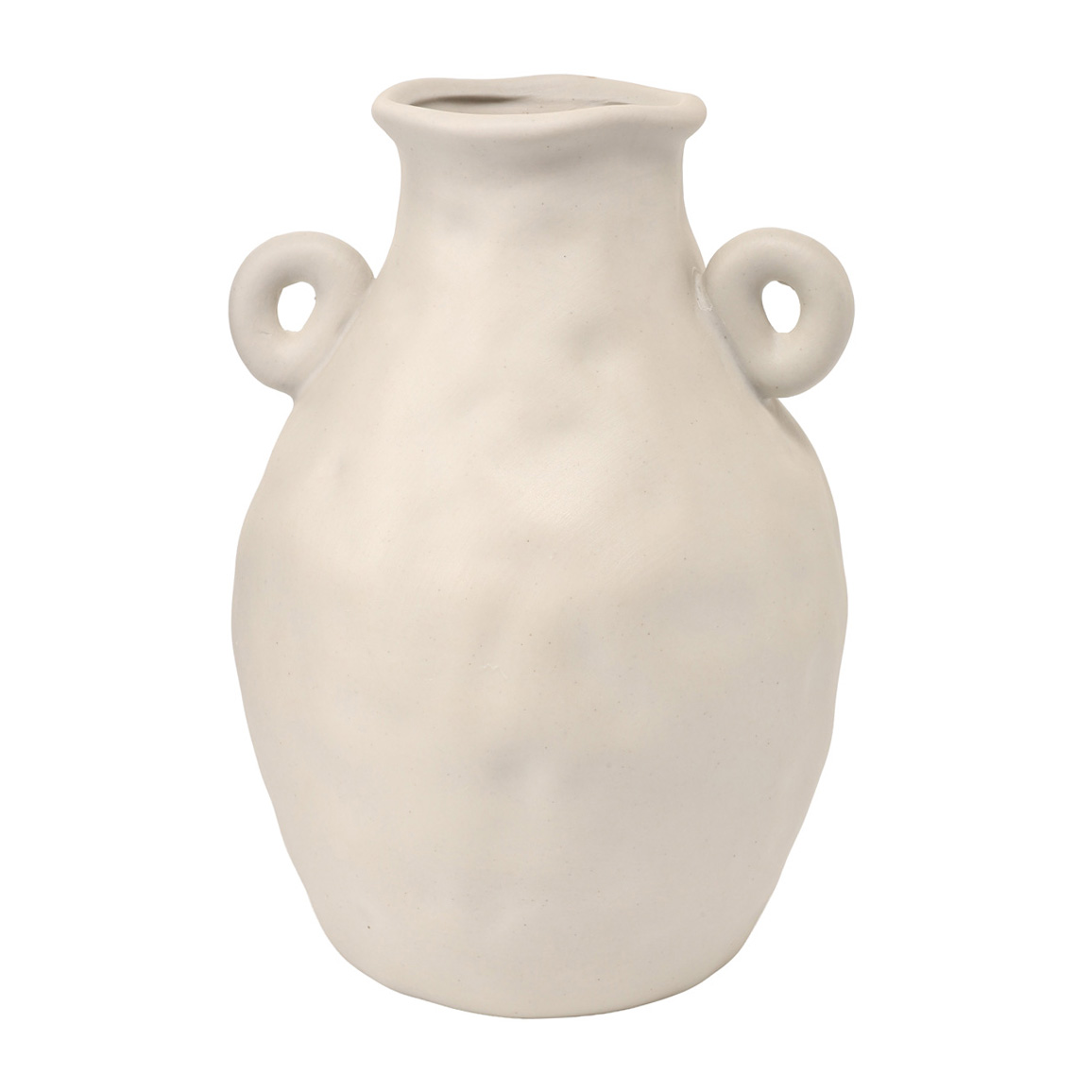 Ваза "Rustic Hanolle", белая, h 19 см