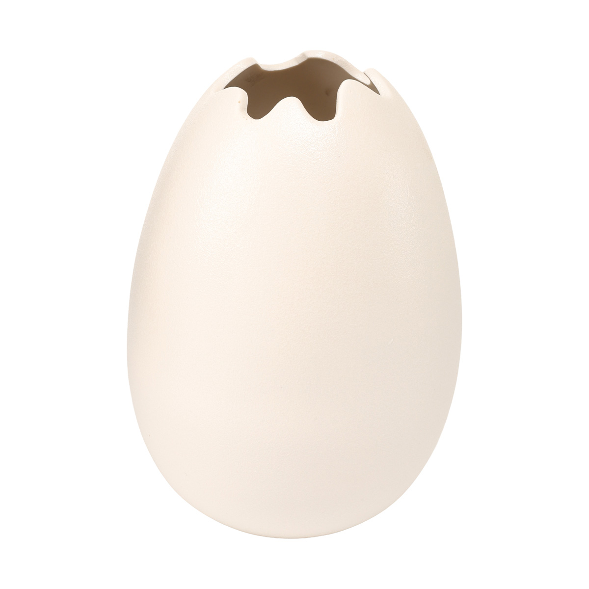 Ваза керамическая, абстрактно, белая, h 21 см